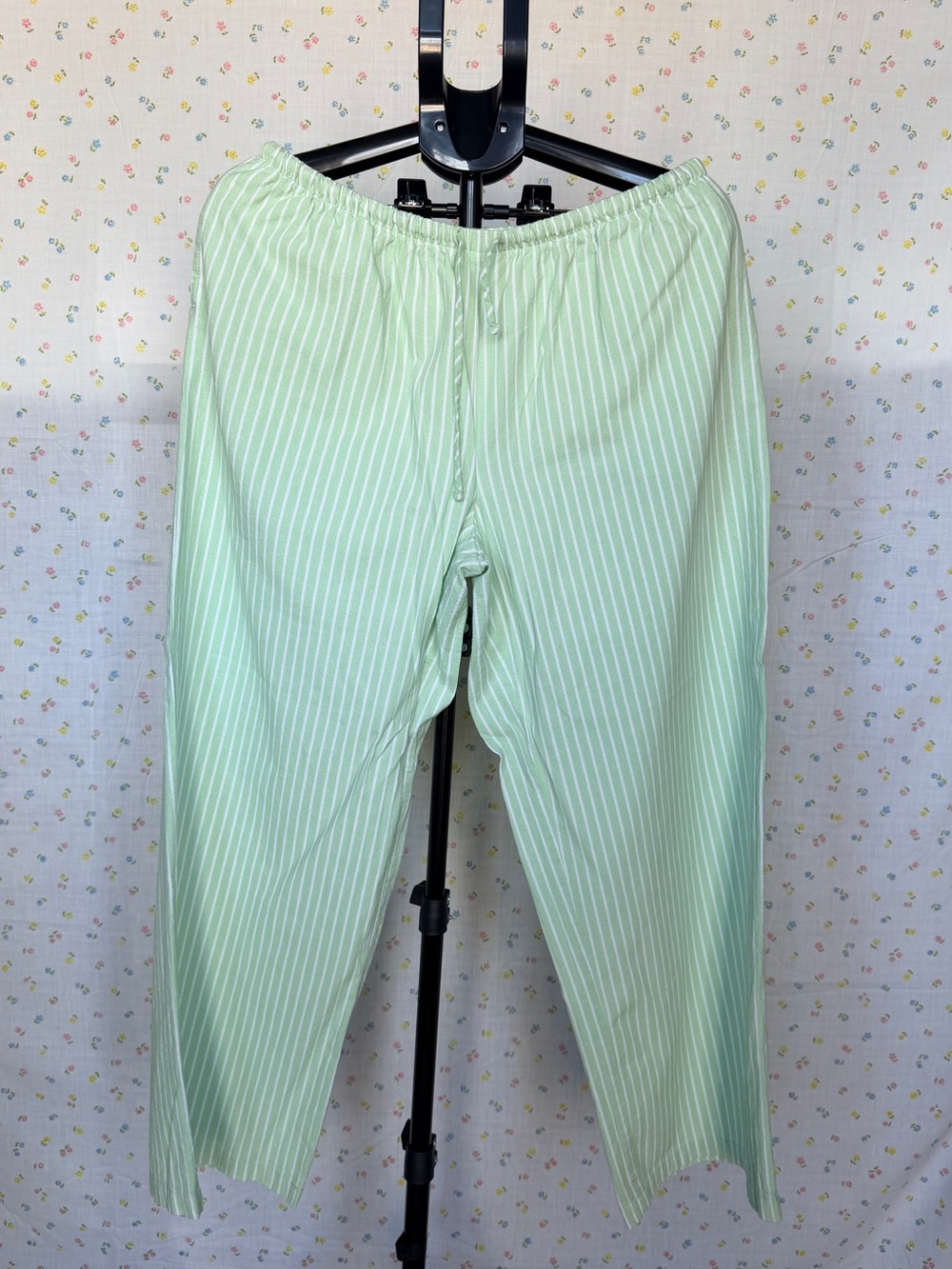 No Boundaries Mint Green Striped Jogger Pants